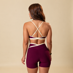 New Well Sport Bra Burgundy