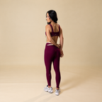 Contrast Leggings V Burgundy