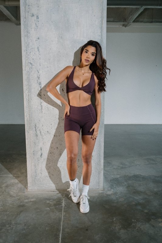 Ballerina sport bra Plum purple - AW