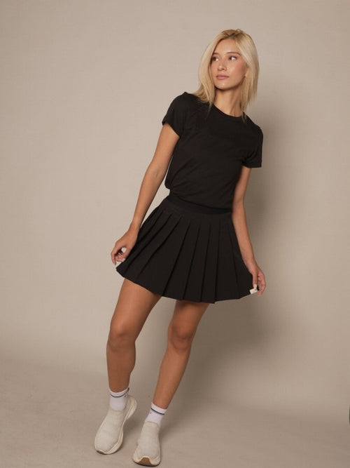 Basic T-shirt Women Negro - AW