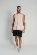 Basic Tank Texturizada Beige - AW