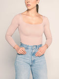 BodySuit Long Sleeve Almond - AW
