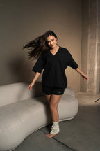 Classic mini short Women Negro - AW