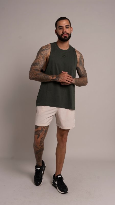 Classic Tank Men Verde militar - AW