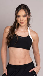 Contrast Halter top Negro - AW