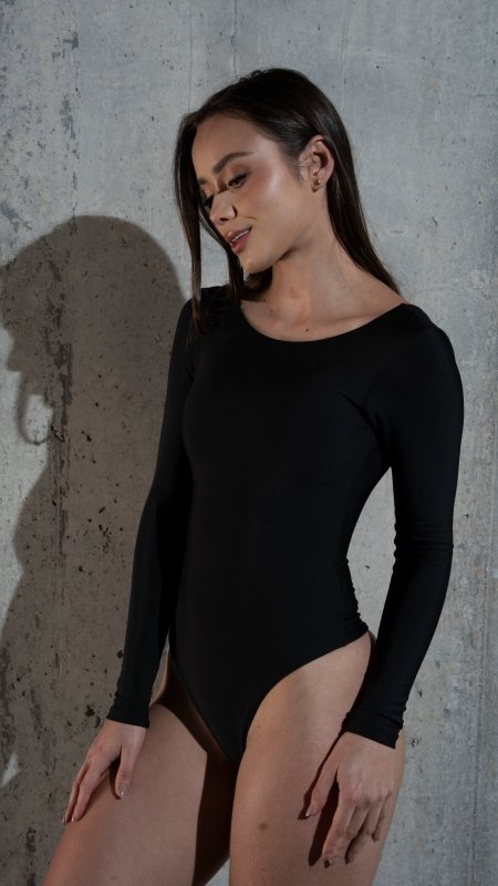 Core Sculpt Long Sleeve bodysuit Negro - AW