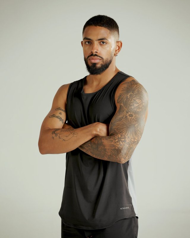 Crimson men tank Negro - AW