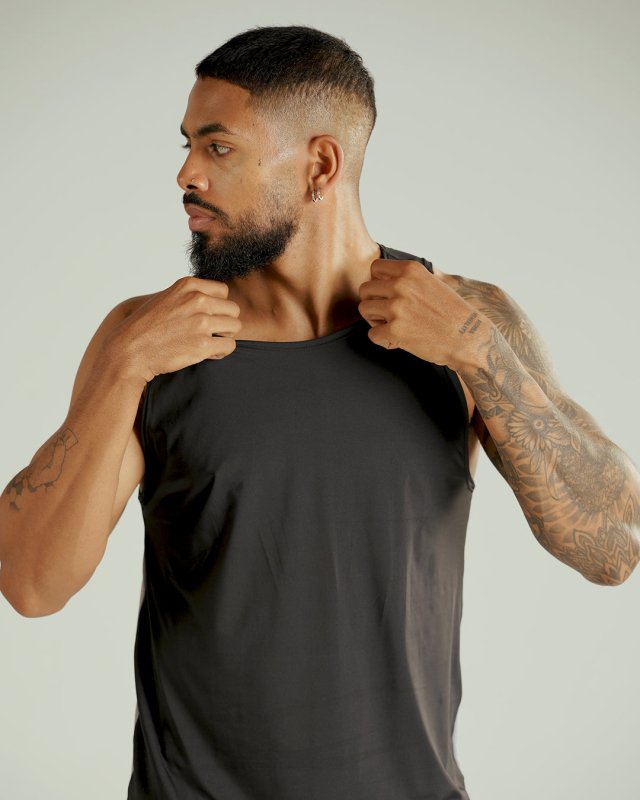Crimson men tank Negro - AW