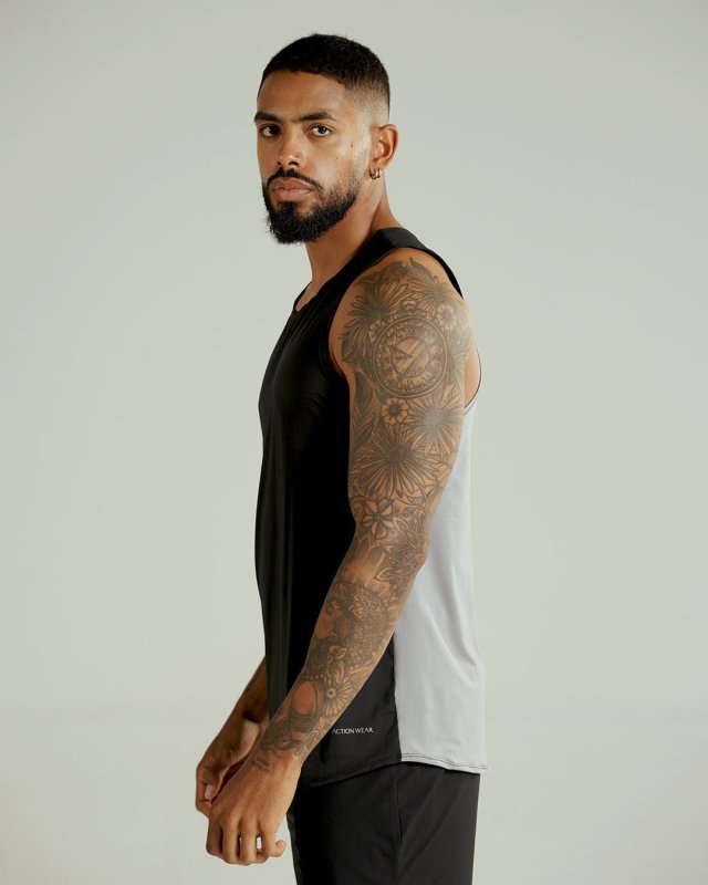 Crimson men tank Negro - AW