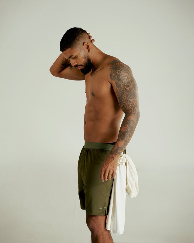 Crimson short men Verde Militar - AW