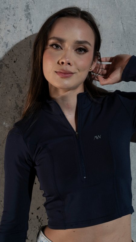 Crop side cuts Navy - AW