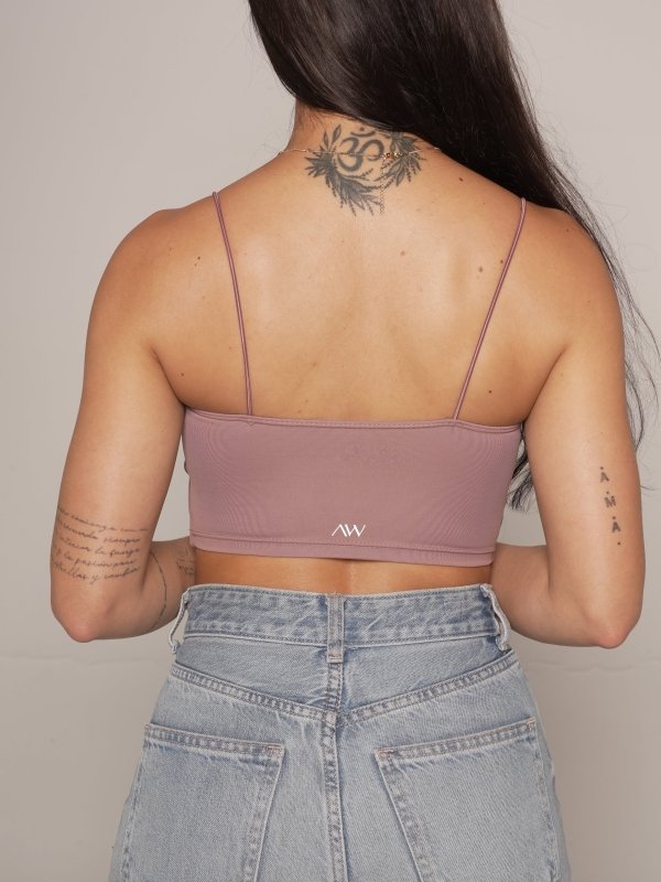 Crop Top Tirantes Chocolate - AW