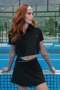 Cropped Polo Negro - AW