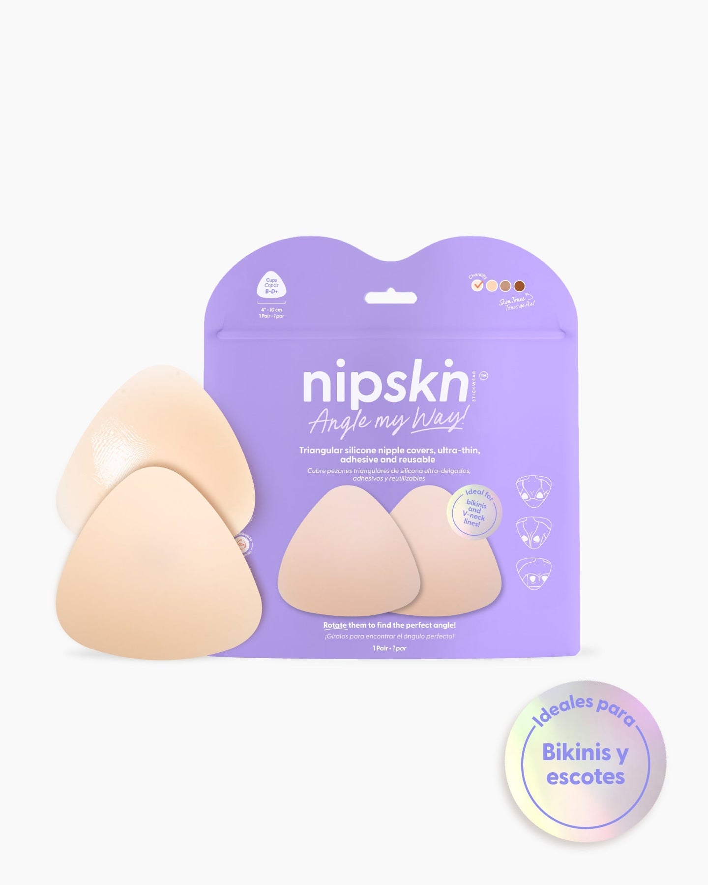 Triaungular Nipcover Vainilla