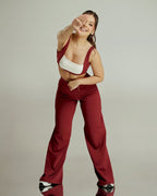 CurveUp Crossover Leggings Deep Red - AW