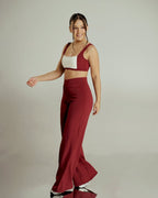 CurveUp Crossover Leggings Deep Red - AW