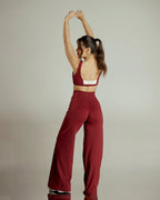 CurveUp Crossover Leggings Deep Red - AW