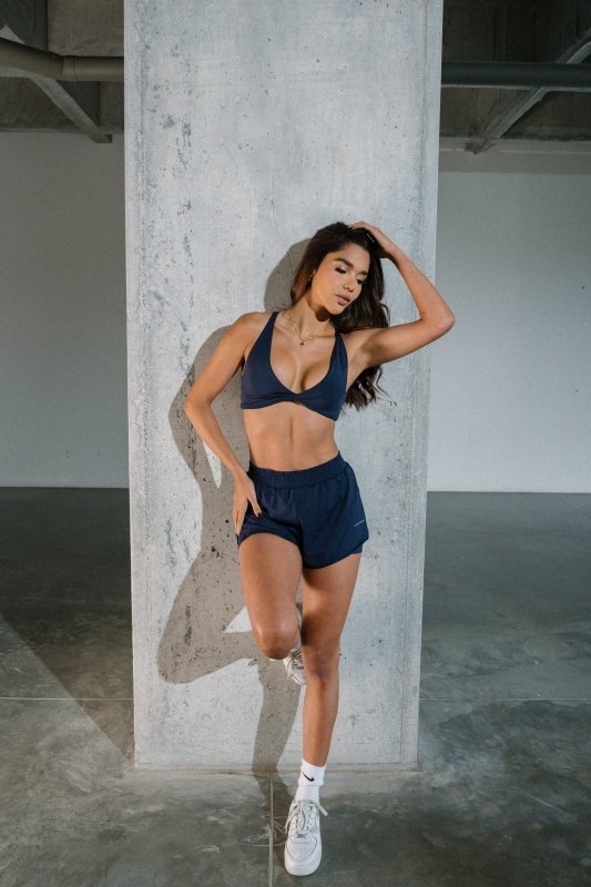 Half moon shorts Navy - AW