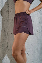 Half moon shorts Plum purple - AW