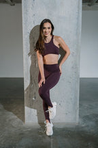 Half moon Sport bra Plum purple - AW
