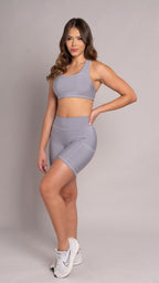 High sport bra Silver mist - AW