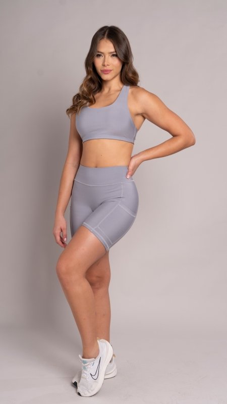 High sport bra Silver mist - AW