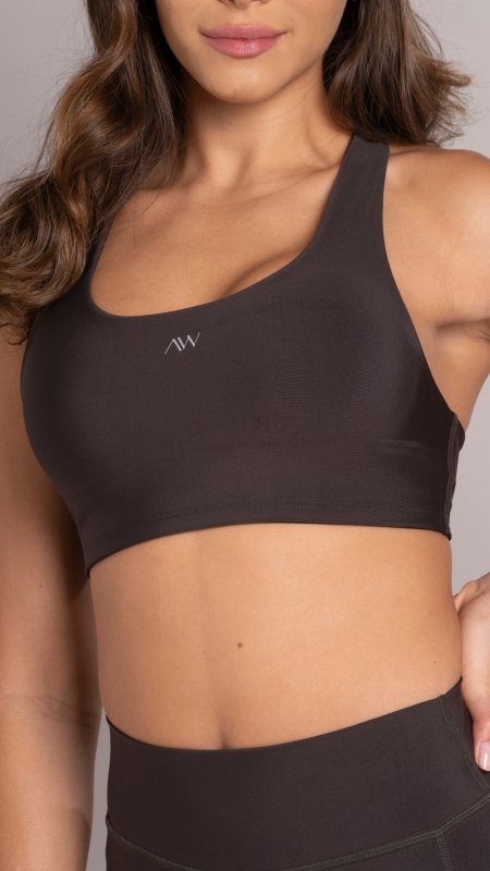 High sport bra Stone - AW