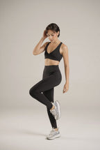 High waist leggings pocket sens Negro - AW