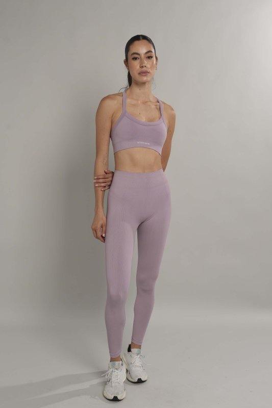 High waist leggings seamless Lila Oscuro - AW