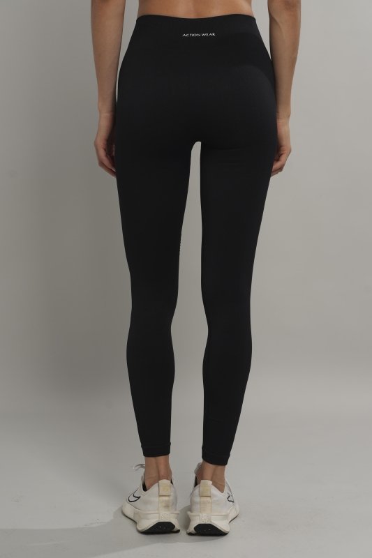 High waist leggings seamless Negro - AW