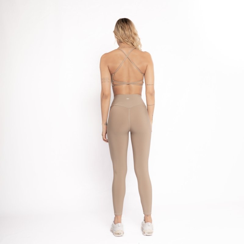 High Waist leggings sens Latte - AW