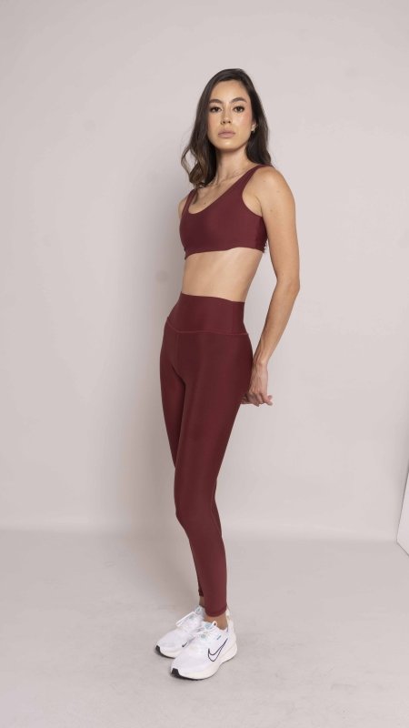 High Waist leggings sens merlot - AW