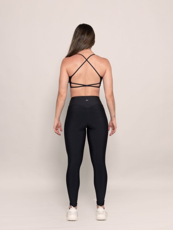 High Waist leggings sens Negro Smoke - AW