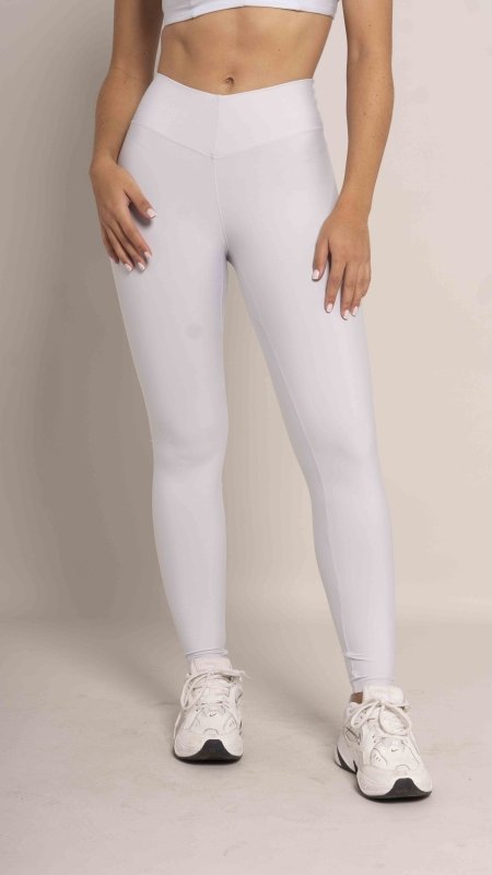 High Waist leggins V Light Blue - AW