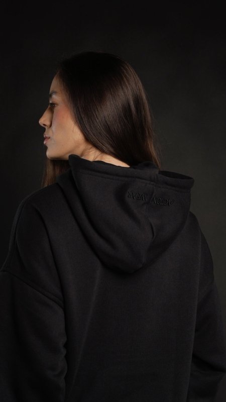Hoodie Classic Women Negro - AW