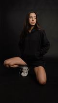 Hoodie Classic Women Negro - AW