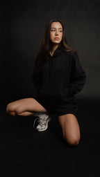 Hoodie Classic Women Negro - AW