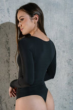 Long Sleeve bodysuit Flow Negro - AW