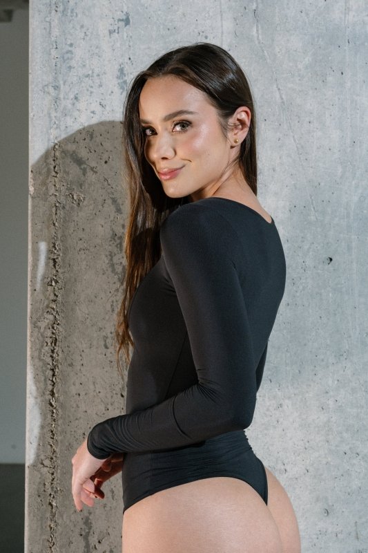 Long Sleeve bodysuit Flow Negro - AW