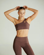 One shoulder sport bra Sens Mousse - AW