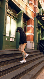 Overzised Hoodie Men Negro - AW