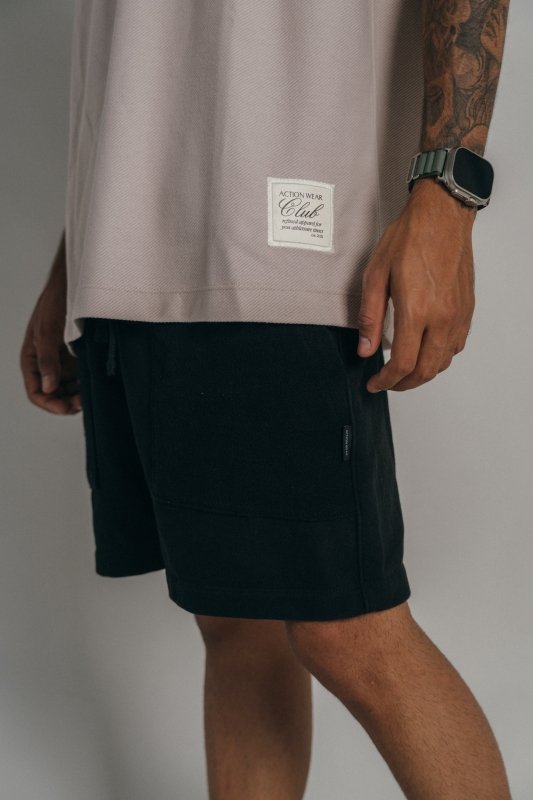 Pantaloneta Texturizada Negro - AW