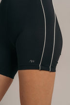 Quarter zip jumpsuit biker Negro - AW