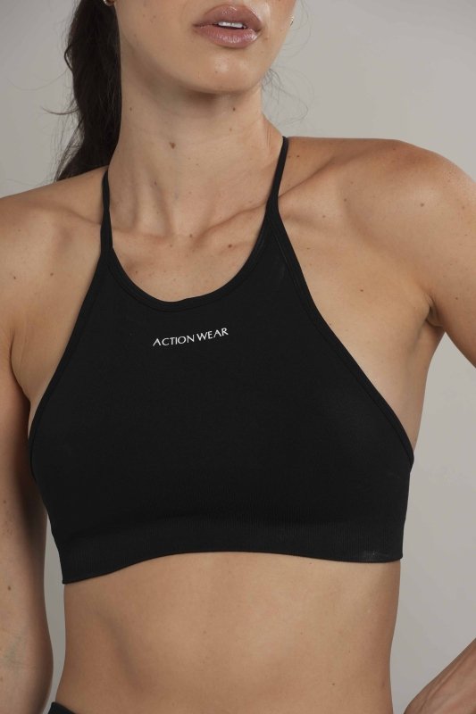 Racerback seamless Negro - AW