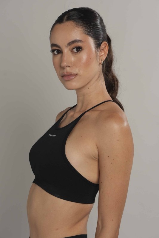 Racerback seamless Negro - AW