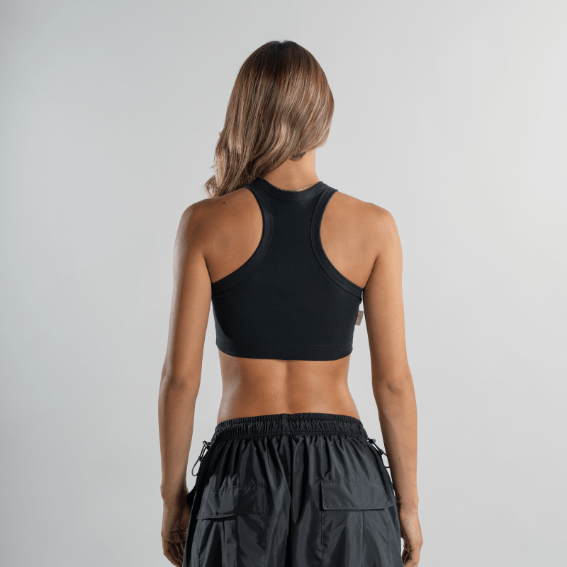 Rib Tank Top Negro - AW