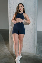 Side cuts biker Navy - AW