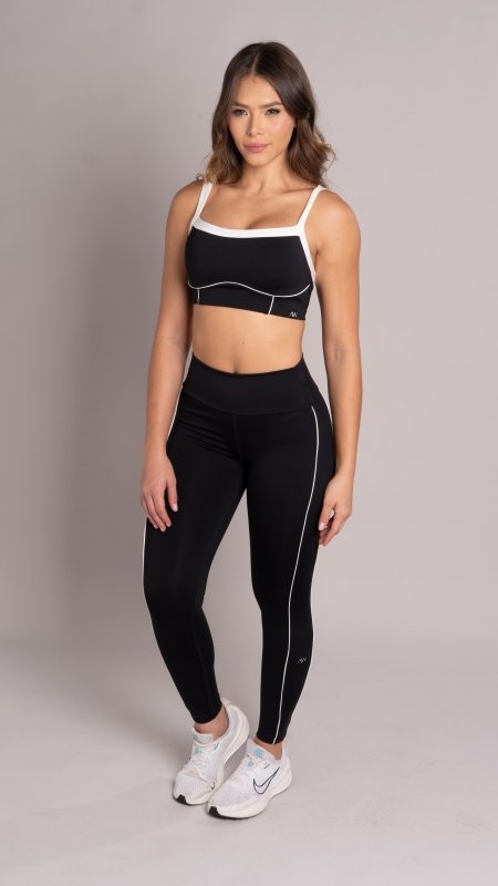 Square blis top Negro - AW