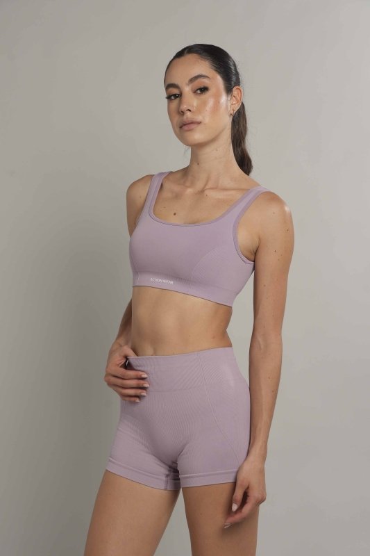 Square bra seamless Lila Oscuro - AW
