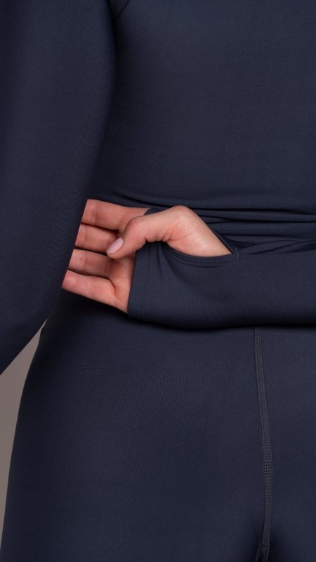 Square jumpsuit long sleeve Azul Noche - AW